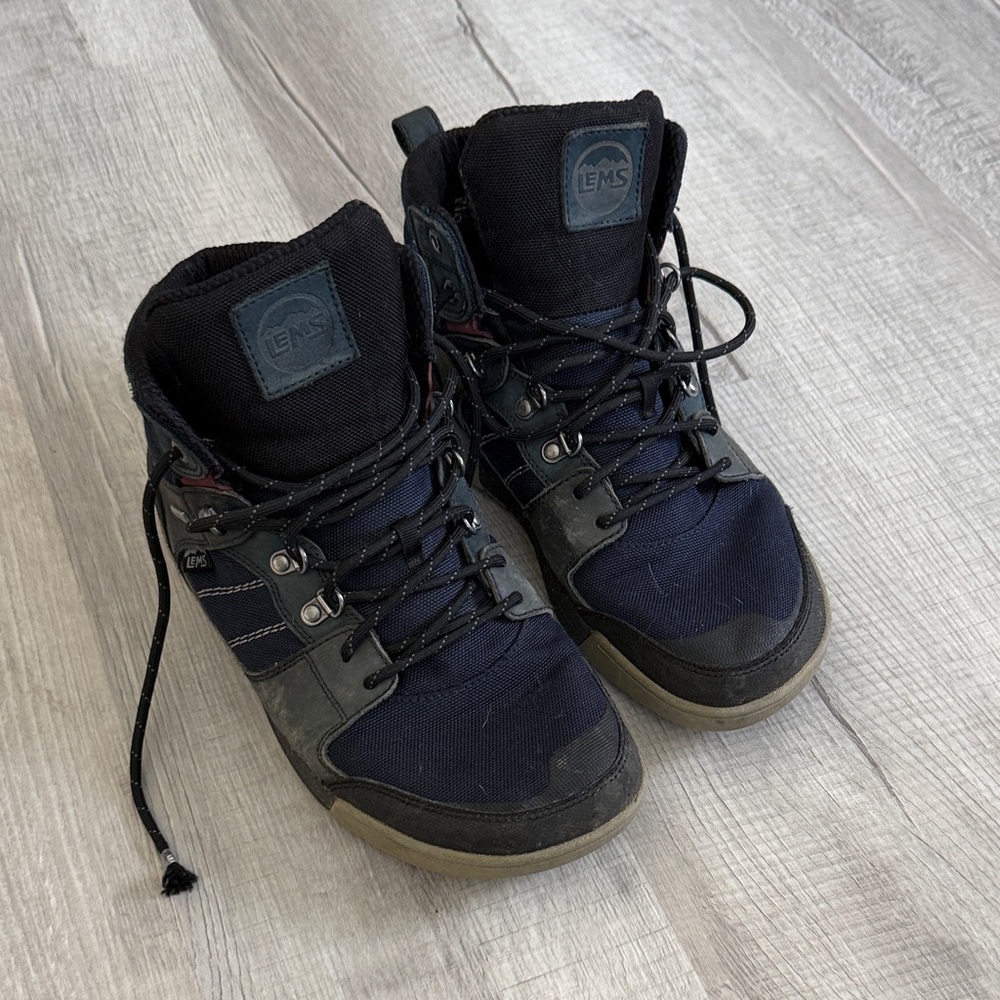 LEMS Men's Black High-Top Shoes